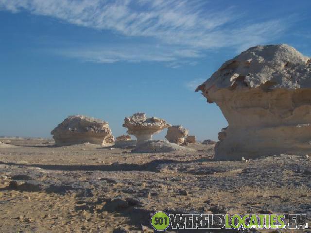 De Witte Woestijn in Egypte